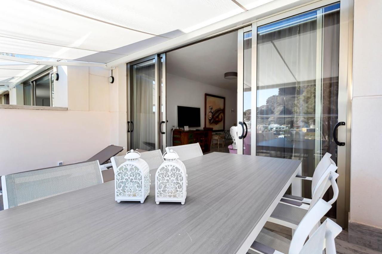 Ribera Del Puerto - Luxe Apartement With Great Terrace And Sea View Puerto De Mogan Ngoại thất bức ảnh