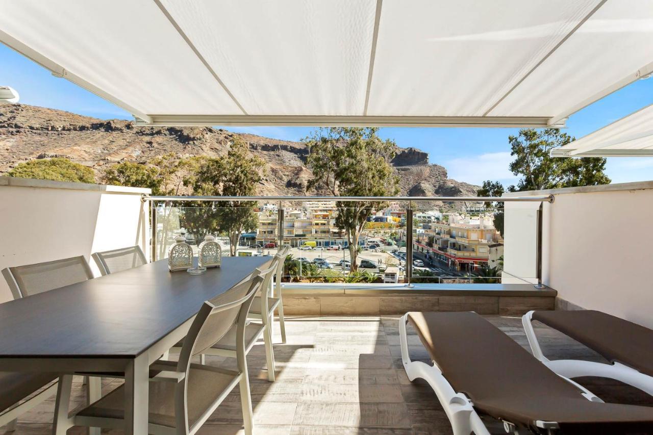 Ribera Del Puerto - Luxe Apartement With Great Terrace And Sea View Puerto De Mogan Ngoại thất bức ảnh